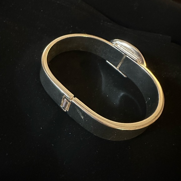 Classic Purple Stone Sliver Bangle Bracelet - Picture 3 of 7